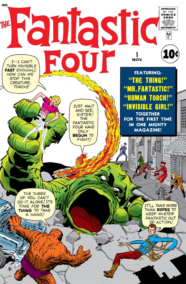 dano_cosmic's tweet photo. Happy birthday to the #FantasticFour!  
✨🔥4️⃣🔥✨
W-#StanLee,A-#JackKirby,I-#GeorgeKlein/#ChristopherRule,C-#StanGoldberg,L-#ArtieSimek, cover-#JackKirby &amp; #DickAyers
✨🔥4️⃣🔥✨
#TheThing #InvisibleWoman #MrFantastic #ReedRichards #HumanTorch #Marvel #MarvelComics #MarvelCosmic https://t.co/gZGcd3TgP7