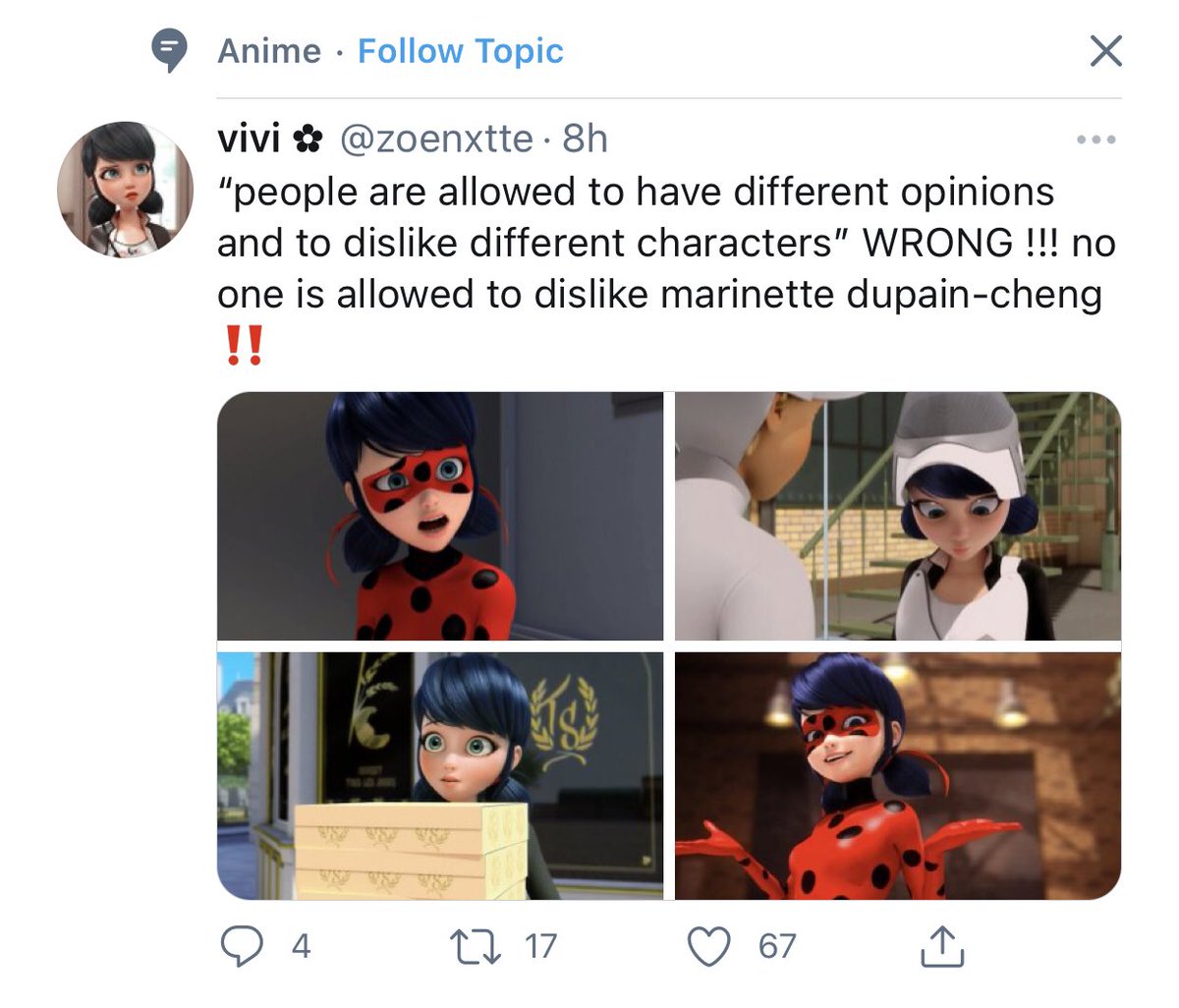 topicsmlb's tweet photo. - @zoenxtte was spotted under the Anime topic! https://t.co/m28SlV0k5U