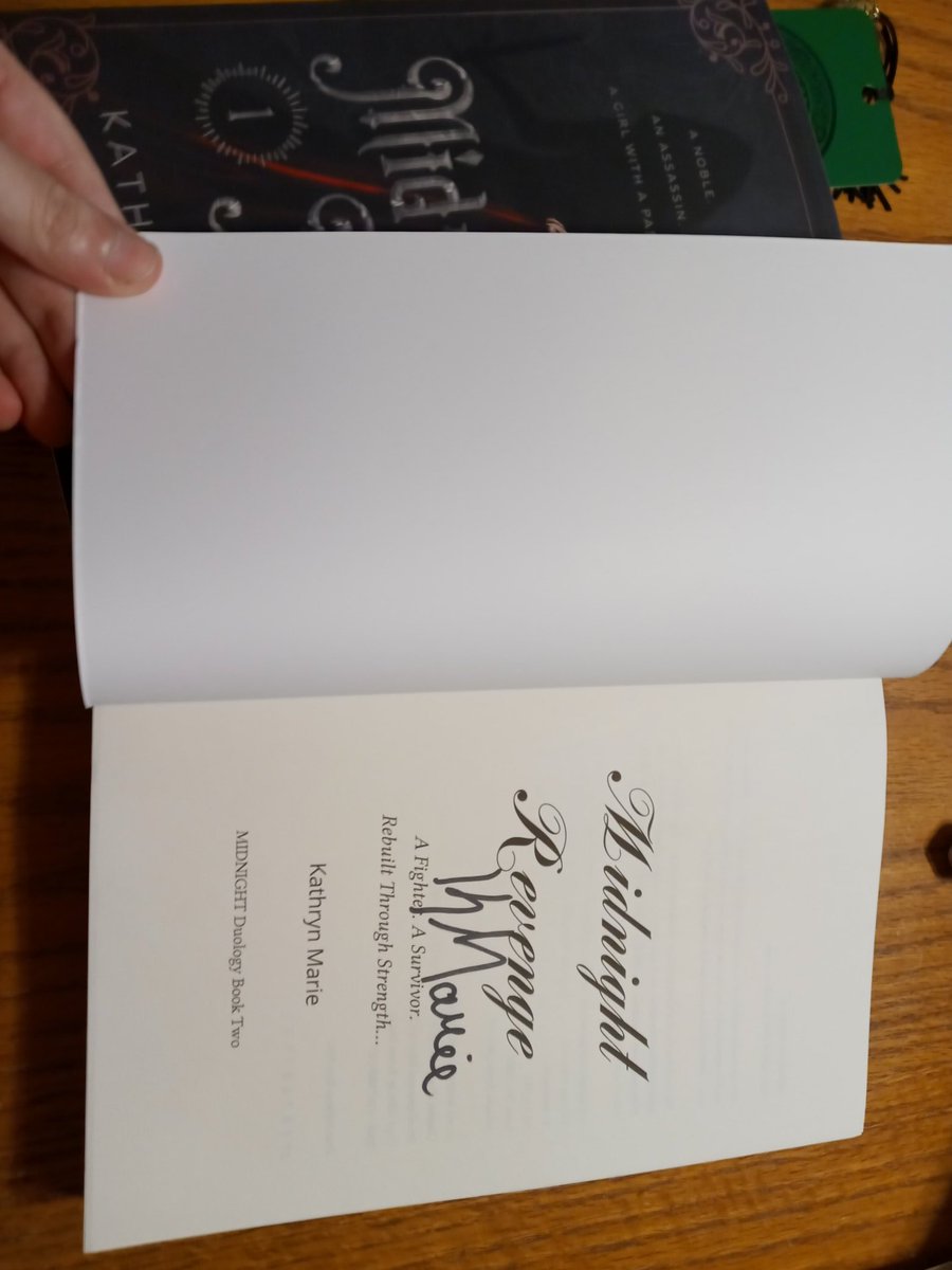 What I am working on reading. The Midnight Maiden duology by <a href="/author_kathryn/">Kathryn Marie</a> picked up the first book at Barnes and Noble months ago, and now have the second! Both signed!! :) Huge props for the second book having content warnings!
