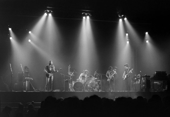 Pink Floyd performing during the Dark Side Of The Moon Tour, 1973