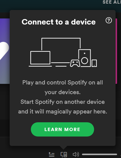 benjomarkham's tweet photo. @AskRockStars Hey - this is all I see. All my devices are on the same Wifi and they can all connect, just not the laptop. Was working fine before but got a new laptop. Have reinstalled Spotify app and still not working. Thanks https://t.co/xZSDwQ1SKD