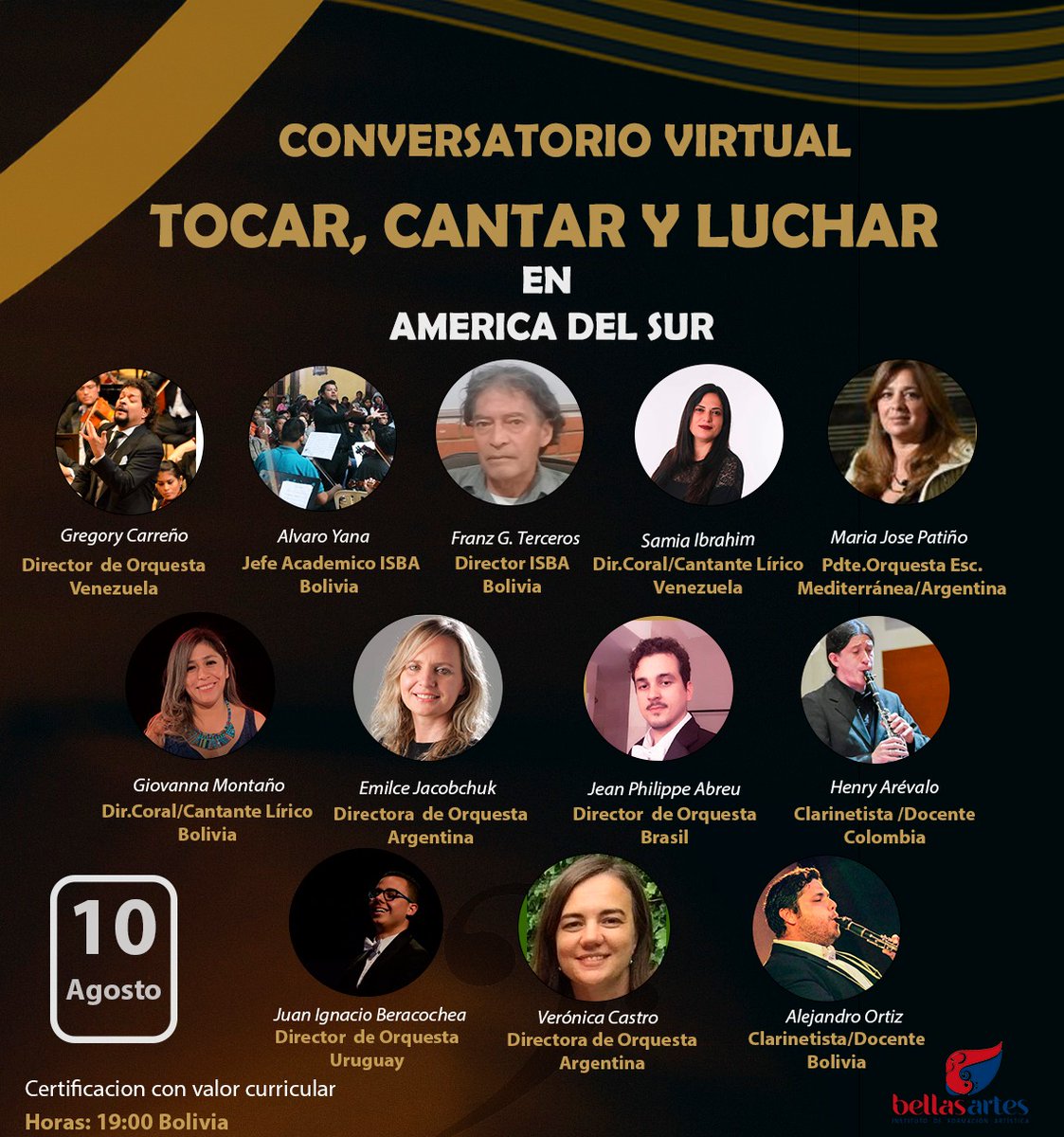 Empezamos esta semana con un gran Encuentro Latinoamericano por el 44  Aniversario del Instituto de Formación Artística Bellas Artes de Santa Cruz de la Sierra.

TOCAR,CANTAR Y LUCHAR en América del SUR

10/08/21
19:00 pm (Bolivia)

TRANSMISIÓN EN VIVO

facebook.com/ifaBellasArtes/