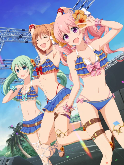 カルミナオンステージ! 
#プリコネR 
#ノゾミ #ツムギ #チカ 