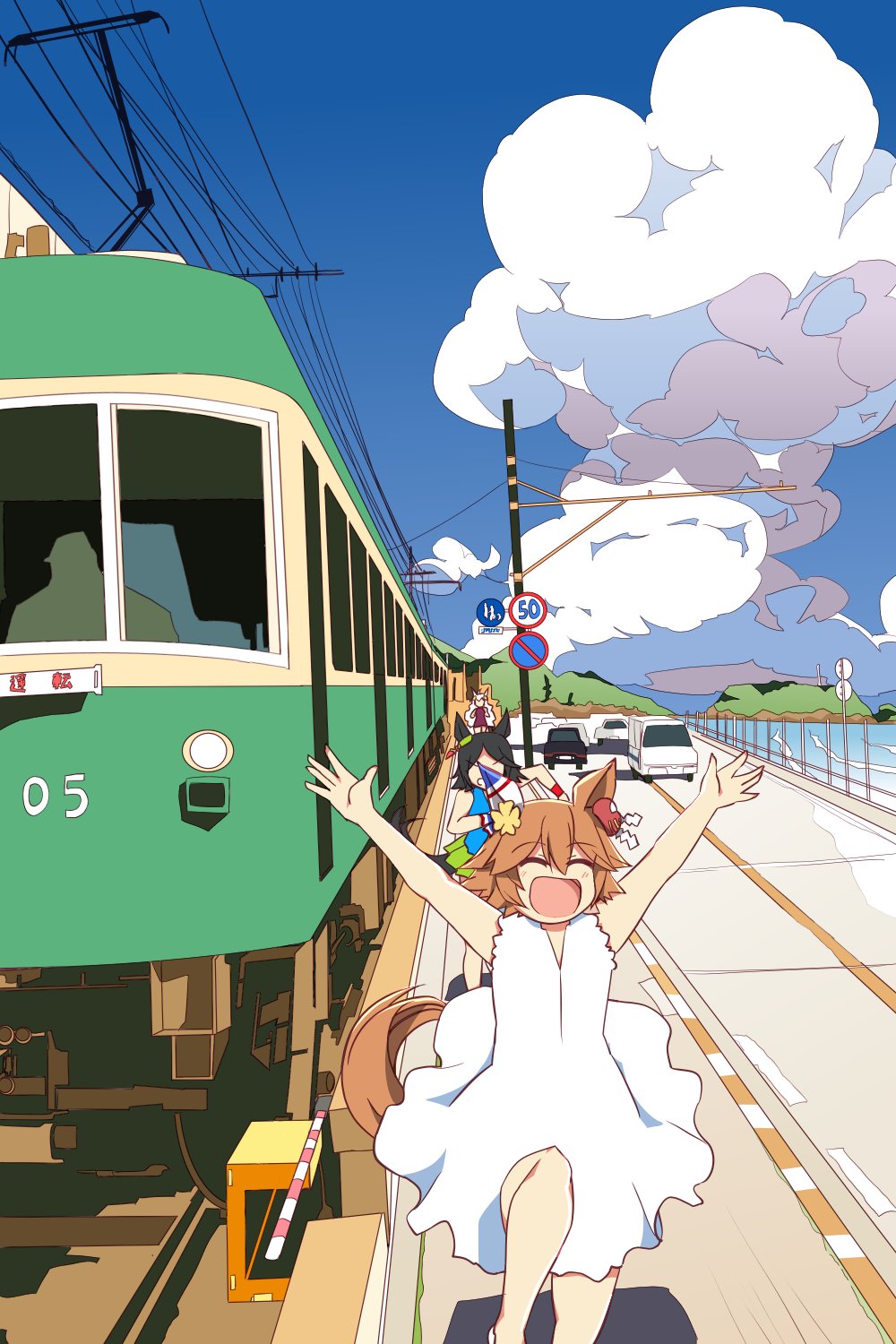 ウマ娘 江ノ電と競争するマチカネフクキタル イラスト ウマ娘うまぴょいまとめ