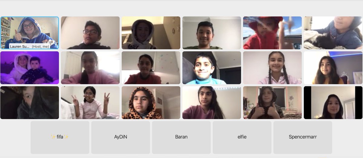 Miss_SuggACPS's tweet photo. Monday's seem a lot easier when you get to wear your PJ's! 5F have adapted back to Remote Learning yet again, but this week we will have themed WebEx's 🥳 @AitkenCreekPS https://t.co/vCF0qvtxa5