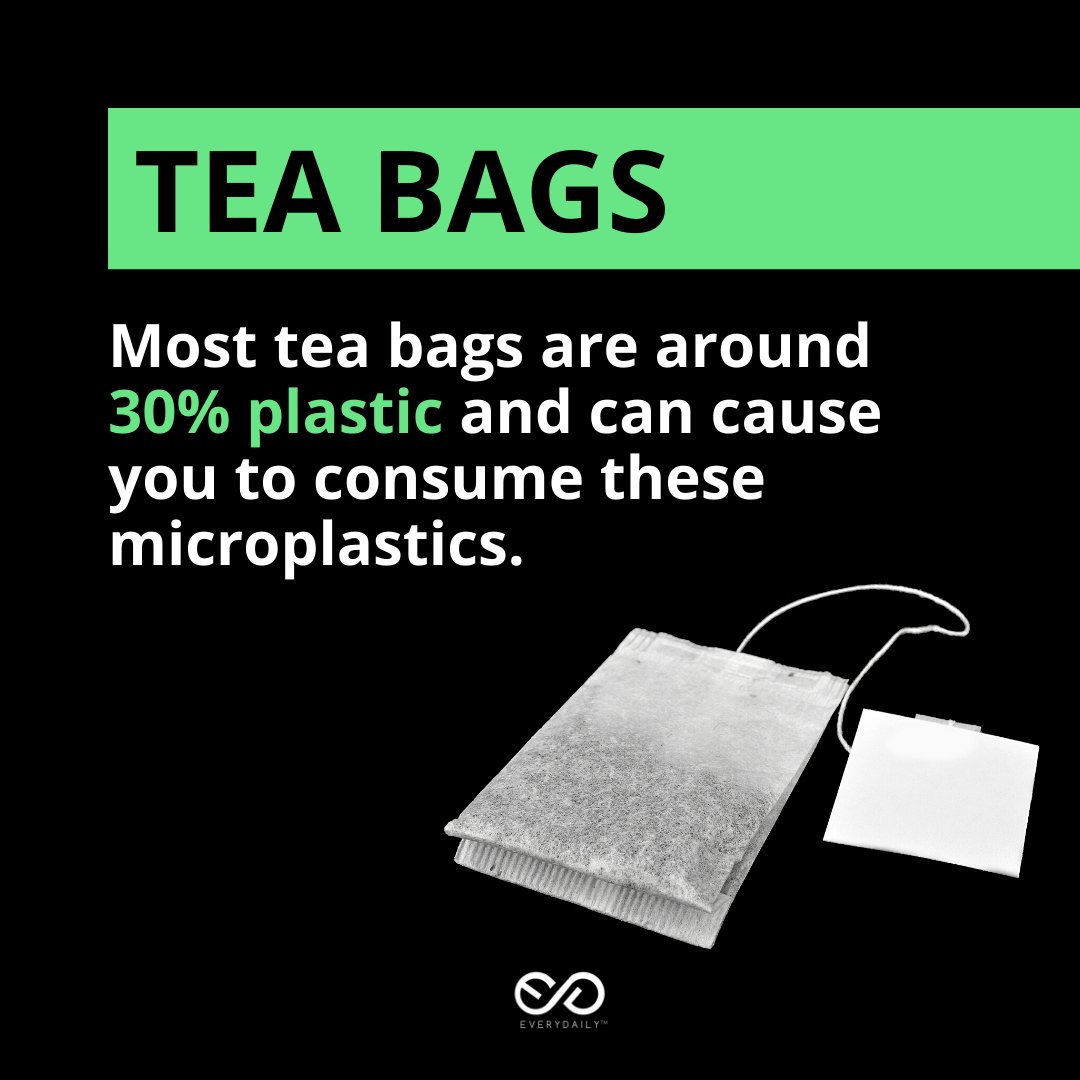 BeEveryDaily's tweet image. "Pesky plastic is sneaky...but good news! There are some alternatives that are very easy to swap out. 

Instead of getting tea bags, invest in a reusable tea steeper and buy loose leaf tea, which is often better quality anyway.