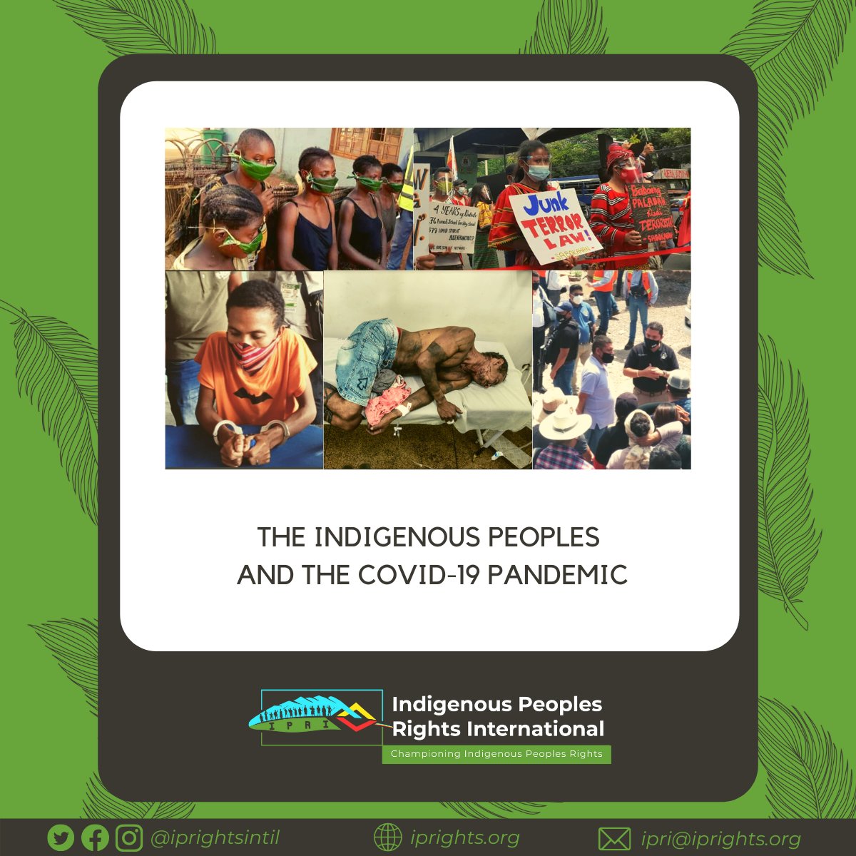 For over a year now, #IndigenousPeoples across the world deal with the #COVID19 pandemic against the backdrop of worsening #criminalization and violence against them for defending their #collectiverights to lands, territories, and resources. #IndigenousPeoplesDay #IndigenousDay