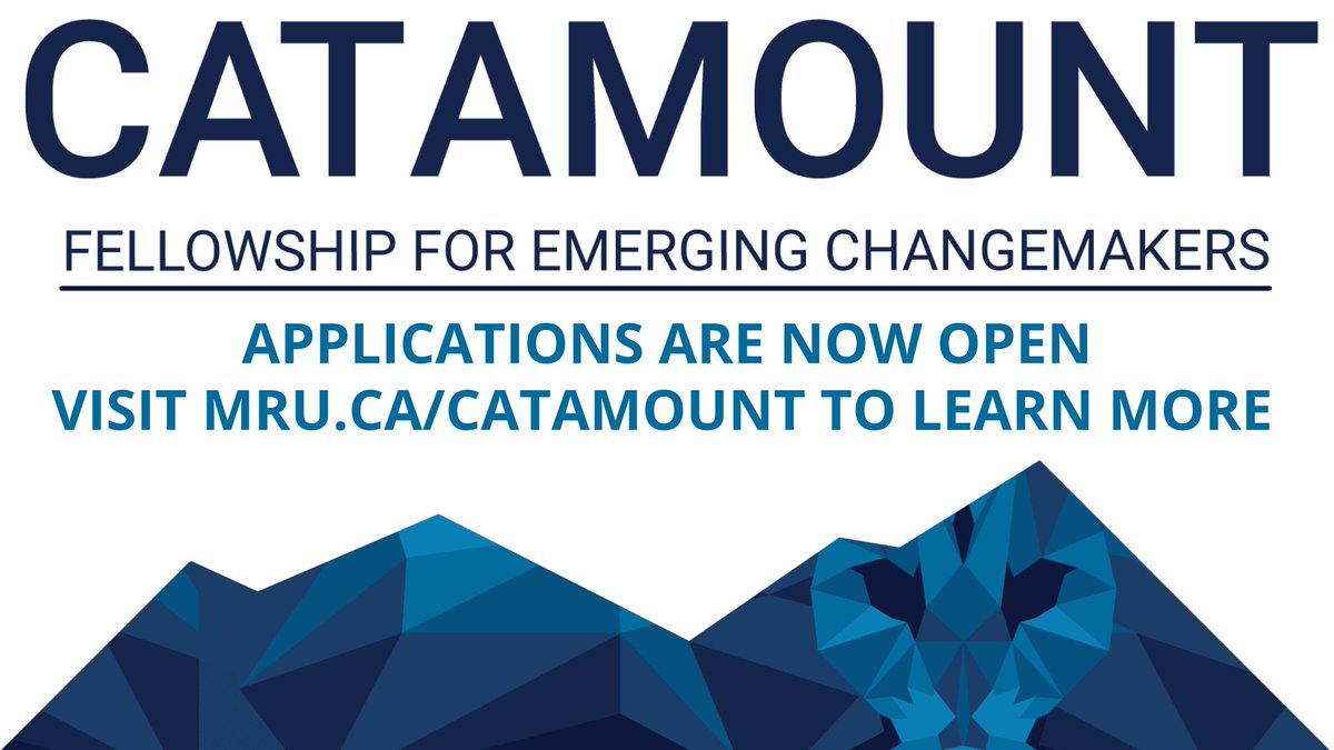 CPMRU's tweet photo. @mountroyal4u students! The time has finally come - Applications for the 2021/2022 Catamount fellowship are now open. Learn more and apply at https://t.co/YtSTSlXh03 https://t.co/sKHW34TaME