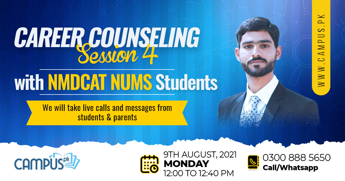 PkCampus's tweet photo. 𝐂𝐚𝐫𝐞𝐞𝐫 𝐂𝐨𝐮𝐧𝐬𝐞𝐥𝐢𝐧𝐠 𝐒𝐞𝐬𝐬𝐢𝐨𝐧 𝟒 𝐍𝐌𝐃𝐂𝐀𝐓 𝐒𝐭𝐮𝐝𝐞𝐧𝐭𝐬

Join 𝐍𝐌𝐃𝐂𝐀𝐓 Course: https://t.co/5dS1SnMhdL

For details, Call &amp; Whatsapp us at:
𝟎𝟑𝟎𝟎 𝟖𝟖𝟖 𝟓𝟔𝟓𝟎

#MDCAT #NMDCAT #Campus #OnlineEducation #EntryTestPreparation #MDCAT2021 #NUMS https://t.co/LaygF43uHM