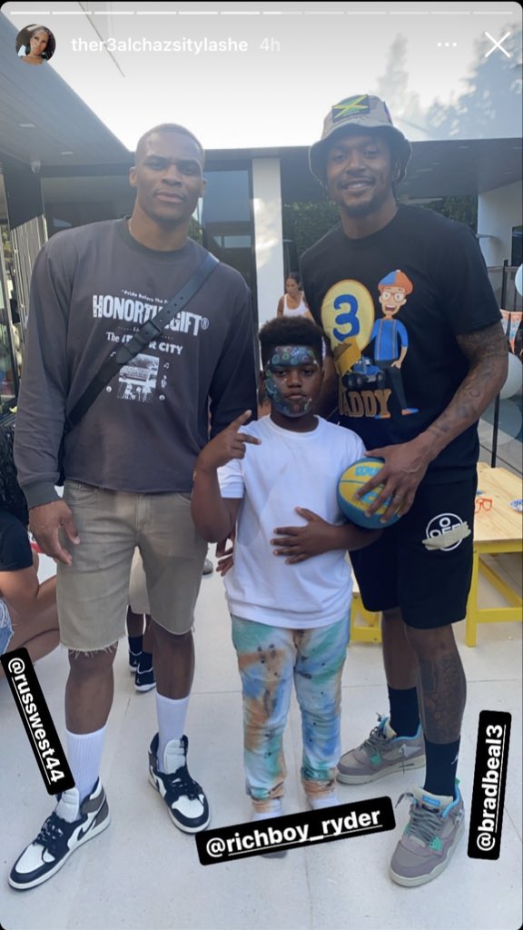 NeilDalal96's tweet photo. Russell Westbrook was at Bradley Beal’s son’s 3rd birthday party https://t.co/qzeBHrGxiK