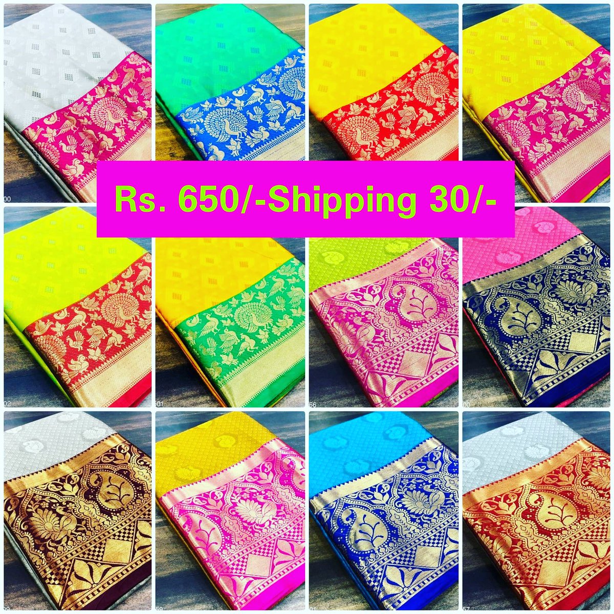writternagarani's tweet photo. ஆர்டர் செய்ய கால் / வாட்ஸப், 6374891877
Kanjipuram silk saree 
✔விலை 650/-
✔ரிட்டன் 7 நாட்களில்  ஏற்றுக் கொள்ளப்படும்
✔ டோர்   டெலிவரி  30 /- 
✔ பொருள் வாங்கும் பொழுது பணம் கொடுத்தால் போதுமானது https://t.co/s43zA2Ty5F