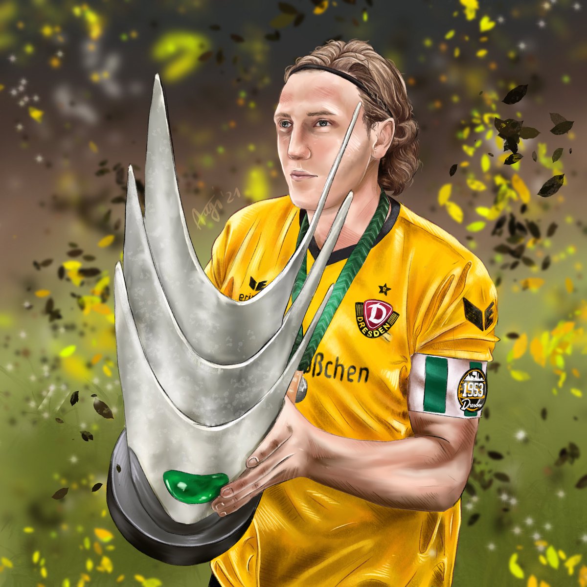 g1ftundmedizin's tweet photo. Thanks for your time in Dresden and all the best for the future 🖤💛 #sgd1953 #hef44 (thought I'm gonna share it on twitter too) https://t.co/ejgy0h3phz