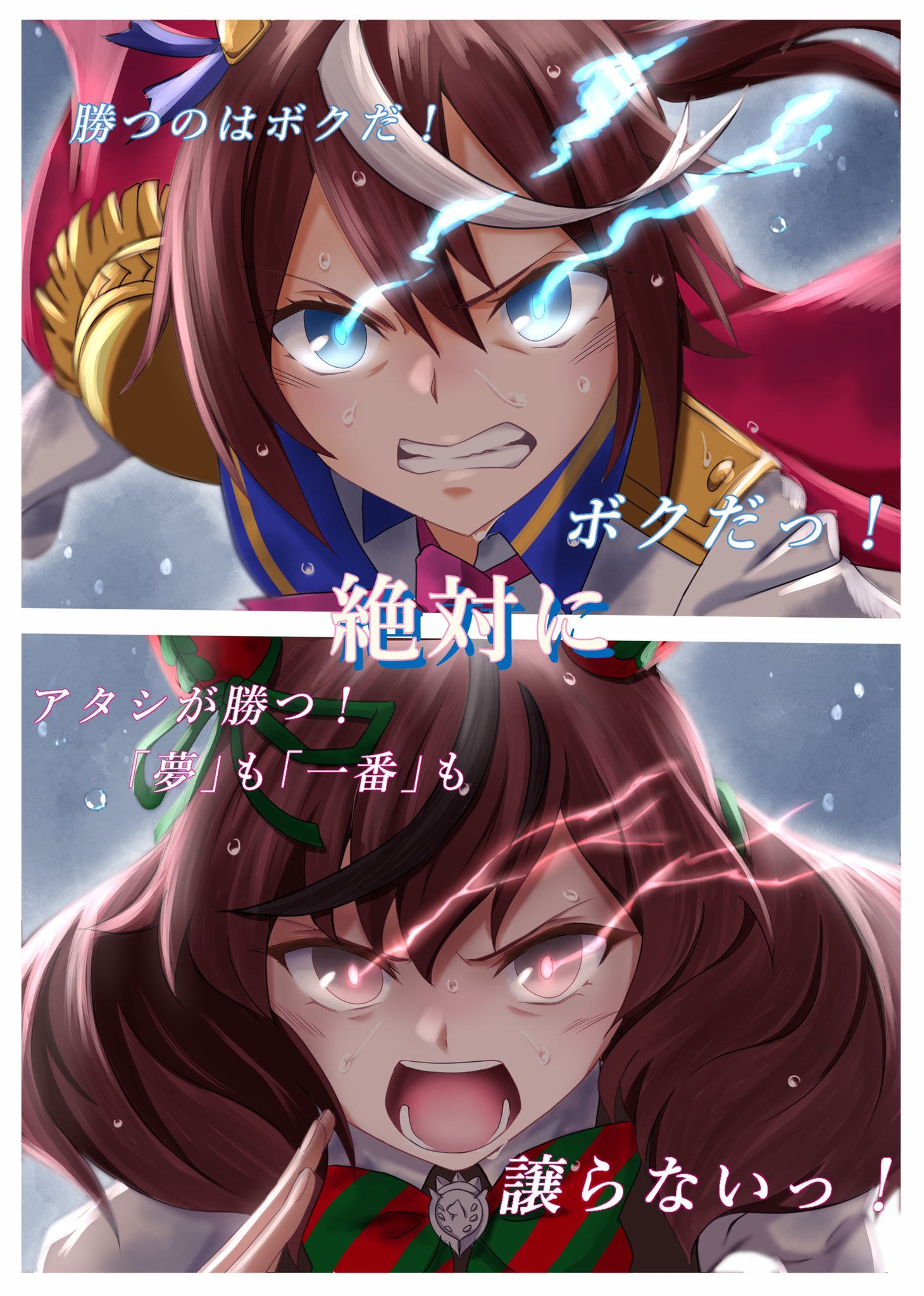 Take 桜花画廊 有馬記念 ゴールまで残り100m ウマ娘 ナイスネイチャ トウカイテイオー T Co Iy2rbescxg Twitter