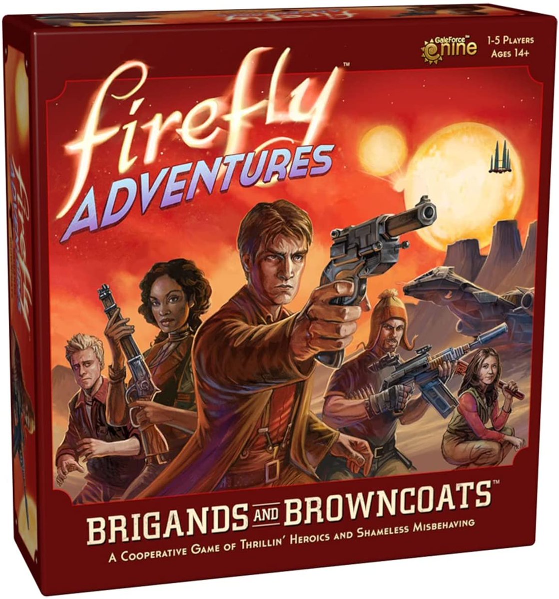 codenaga's tweet image. Es ist nicht klar, warum das Spiel gerade nur die Hälfte der UVP kostet, aber ich bestellte mir mal ein „Firefly Adventures: Brigands und Browncoats“ von @galeforcenine //@fireflycast 
amzn.to/3iwC1Ig