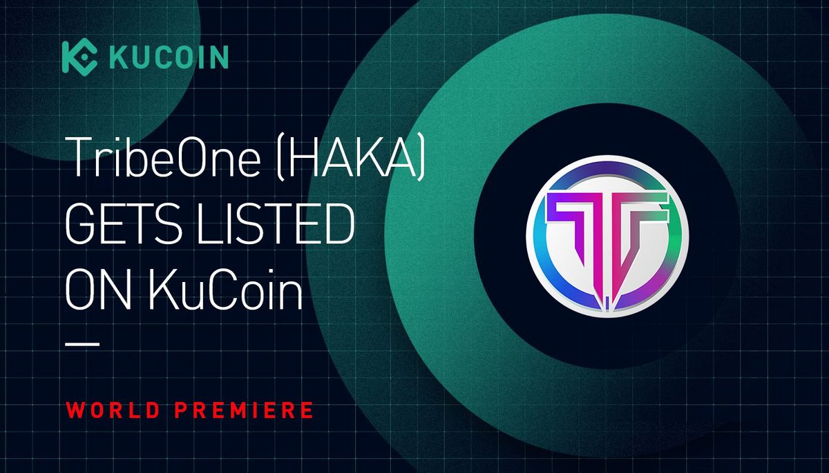 kucoincom's tweet photo. 📢 World Premiere Listing

TribeOne $HAKA Gets Listed on #KuCoin! @tribeonedefi 

🔸Pair: HAKA/USDT
🔸Deposit: now open (supported network: ERC20)
🔸Trading: 10:00 on August 10, 2021 (UTC)
🔸Withdrawal: 10:00 on August 11, 2021 (UTC)

Details: https://t.co/XKO43PWCbP https://t.co/wUioDhekX9