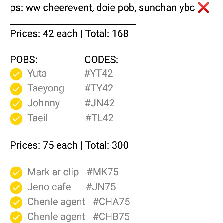 0802claims's tweet photo. I don't have my lp for now so here's a note of details for the claims.
When: 6:30 pm
Prices: 42, 75, & 188 php
Format: mine + code https://t.co/Hxyu0Wab8N