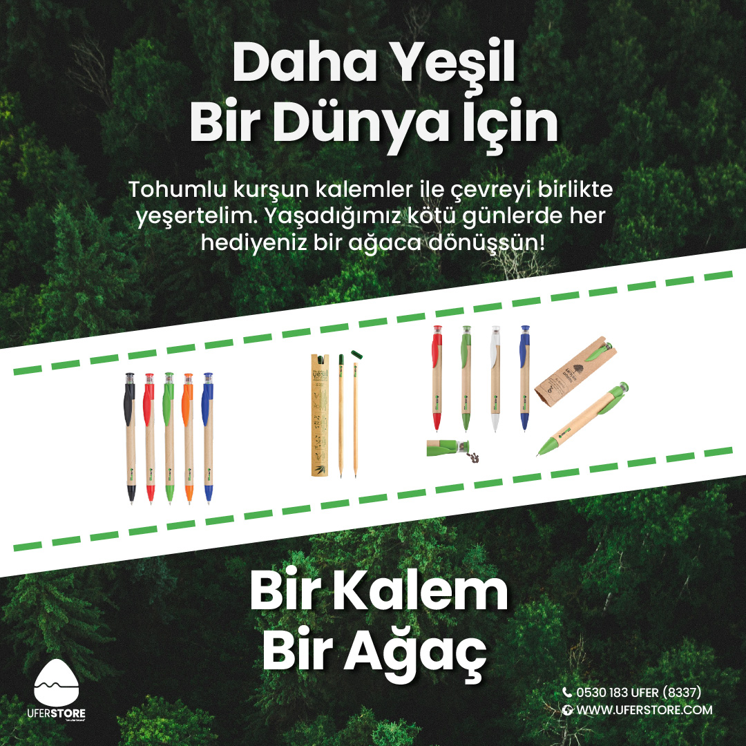 uferstore's tweet photo. #BirKalemBirAğaç - Yeniden Yeşertelim Ülkemizi, Ormanlarımızı… Firma, İşletme ve/veya Kurumunuz İçin Tohumlu Pilot/Tükenmez/Kurşun Kalem Yaptırabilir, Logonuzu Bastırabilir ve Ormanlarımızı Yeniden Yeşertebiliriz! https://t.co/kpMBJOp4QE