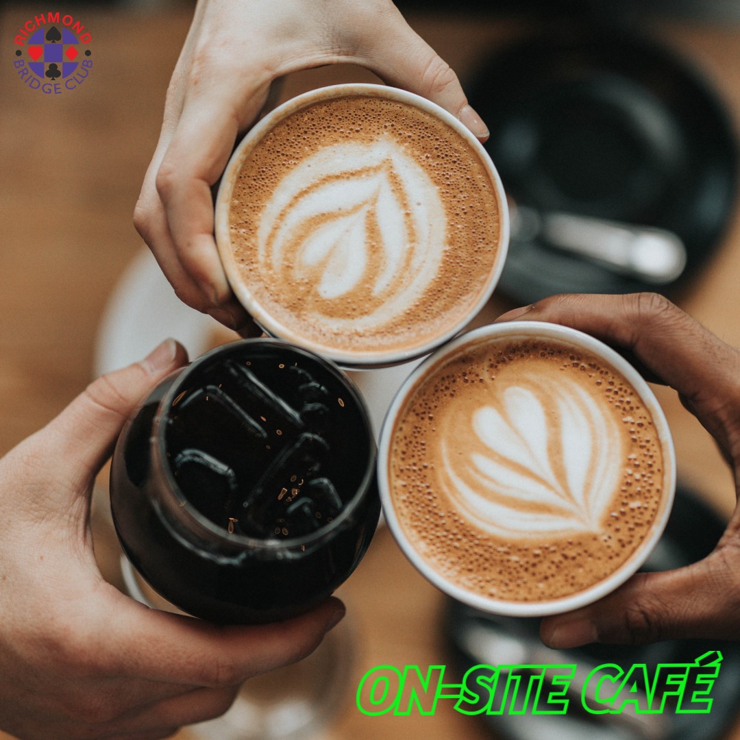 What’s your go-to coffee order? Be it flat white, latte or the simple but classic espresso - we have a great selection here at the club for you to enjoy while you immerse yourself in bridge. As the saying goes, “life’s too short for bad coffee” ☕😋