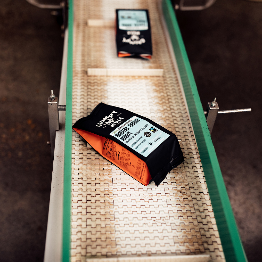 All of our coffee is packed with love, and this bag of Sumatra Gayo Highlands is now on its way to a lucky customer!