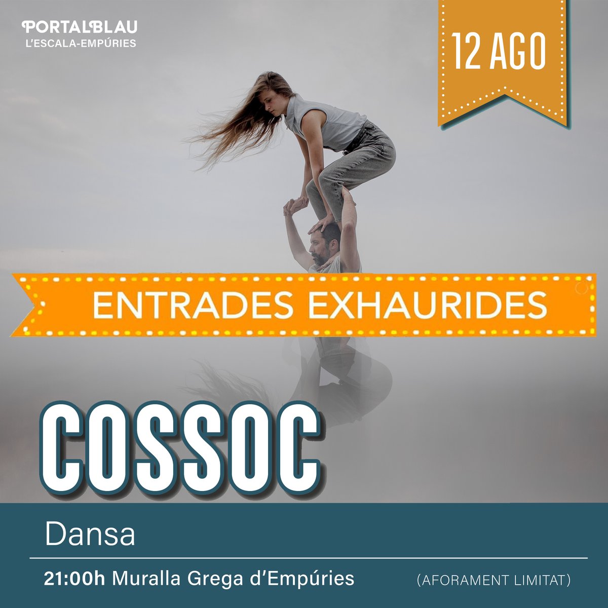 Portalblau's tweet photo. 🚨 ENTRADES EXHAURIDES per COSSOC
💥 Especialment emocionant, aquest espectacle adquirirà sens dubte un caire diferent representant-se en aquest espai.
💙 Us hi esperem!
#Portalblau #cossoc #Mediterrània #Blau #empuries #lescala #Festival #summer #summerfestival https://t.co/YBnGRIDSPO