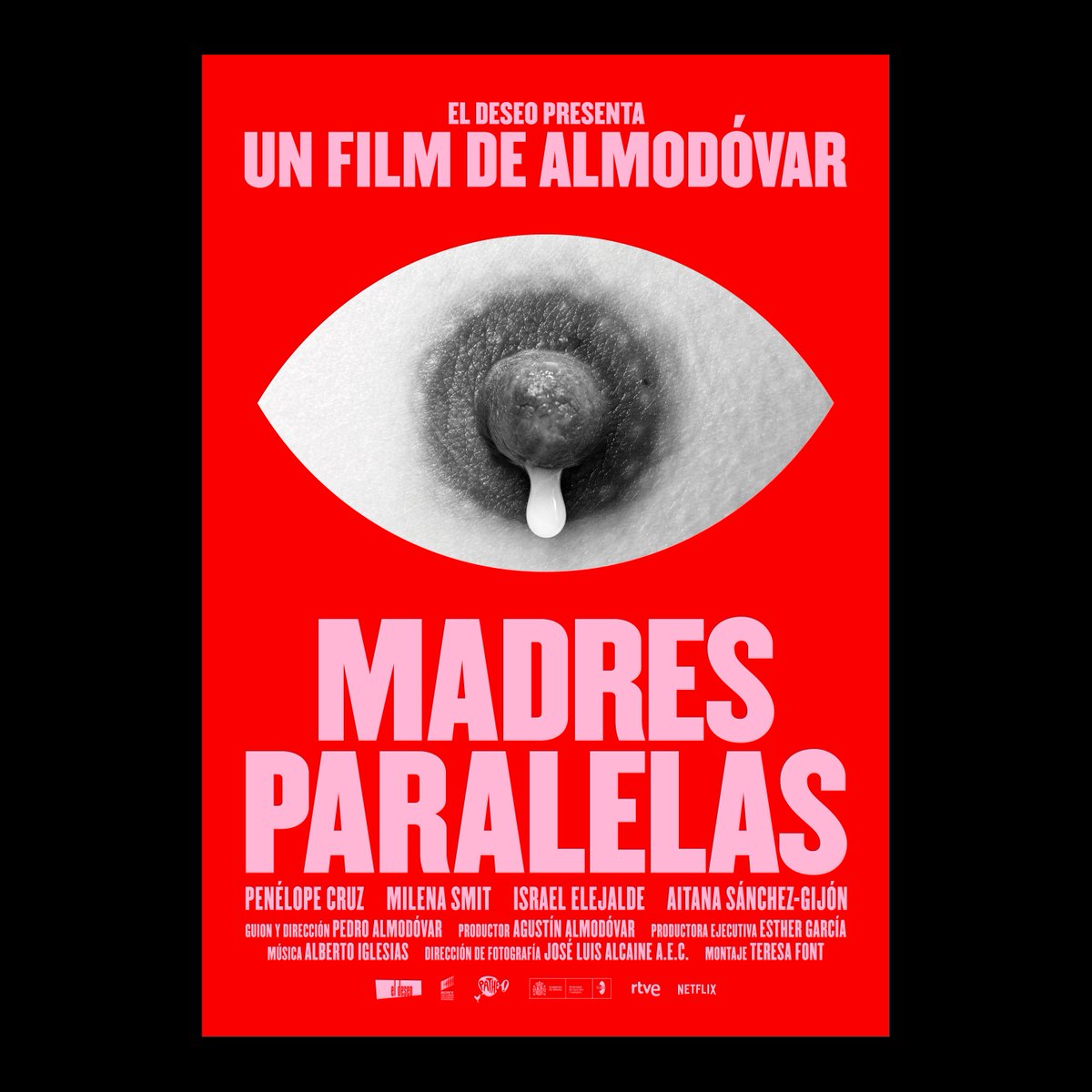 JavierJaenB's tweet photo. Muy feliz de poder compartir finalmente nuestro último proyecto. Cartel para #madresparalelas de #PedroAlmodóvar con Penélope Cruz, Milena Smit, Israel Elejalde y Aitana Sánchez-Gijón. Gracias por la confianza @eldeseo @sonypictures_es @netflix  10 de septiembre en cines. https://t.co/dom1IfadZS
