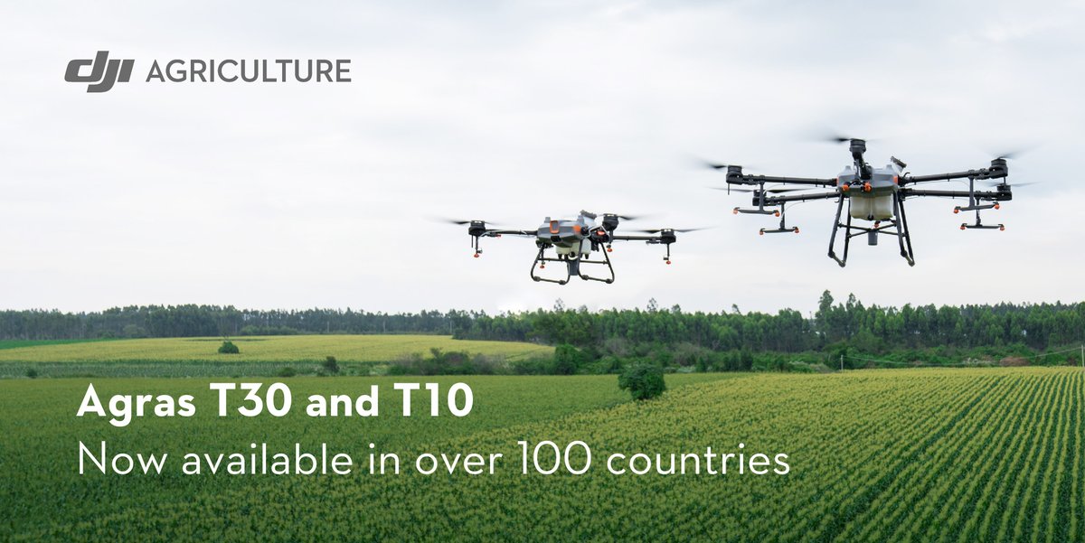 Meet the Agras T30 and T10, built to help farmers bring the best out of their farms more efficiently than ever. 

Now available in over 100 countries:
T30: hubs.la/H0TWzrs0 
T10: hubs.la/H0TWzGn0