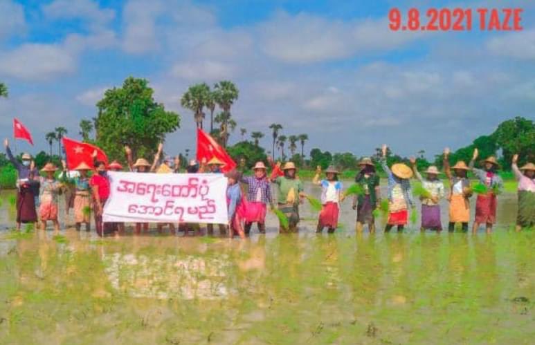 TostevinM's tweet photo. From Myanmar’s biggest cities to the countryside, more protests against army rule #WhatsHappeningInMyanmar https://t.co/z9ZtWQfPpf