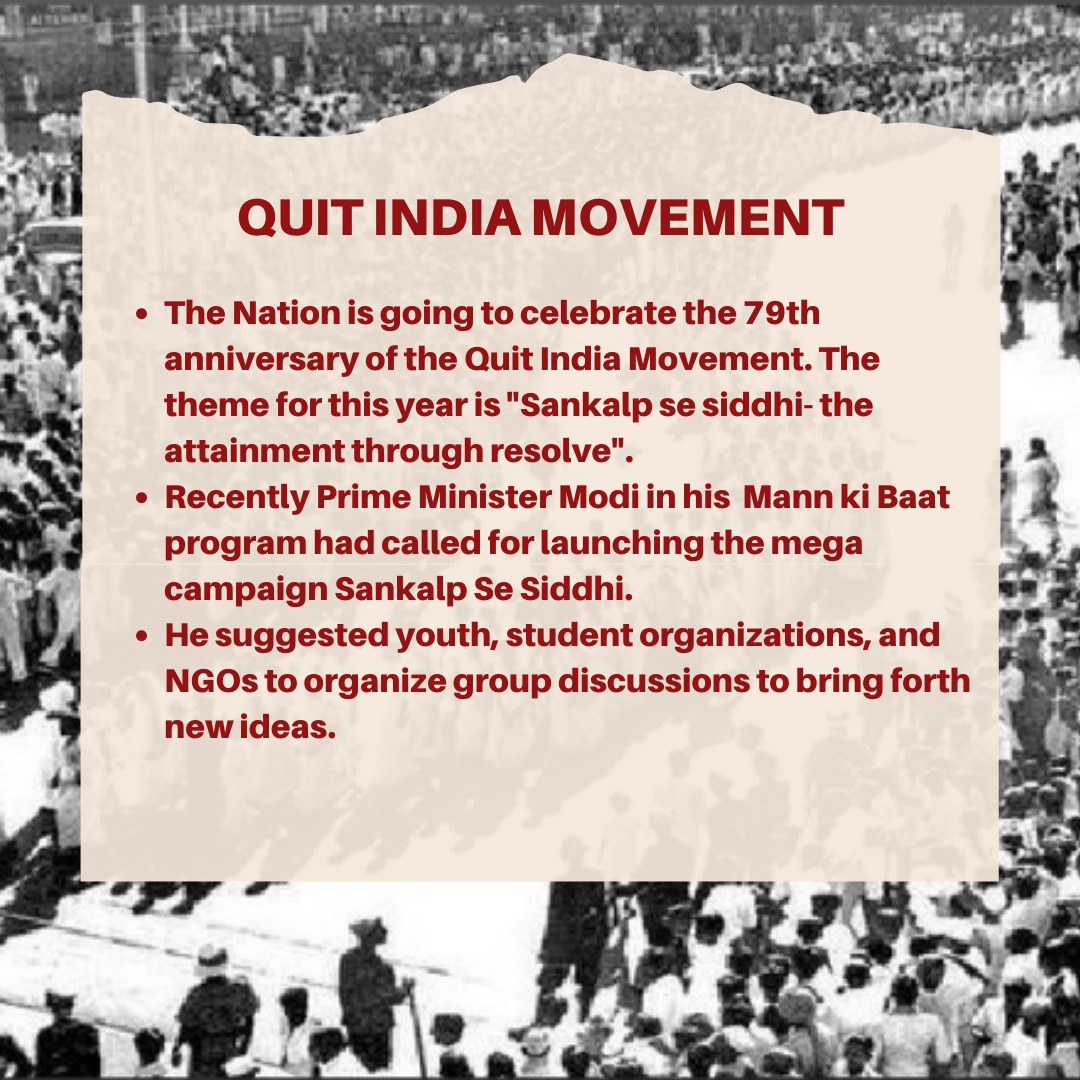 civilsociety_du's tweet photo. Today marks the 79th Anniversary of "Quit India Movement" - the ultimate war cry against British Raj. We salute to all brave and courageous men and women who fought for our freedom and peace. Jai Hind!🇮🇳

#QuitIndiaMovement #Independence #India https://t.co/BoOoHVm8T4