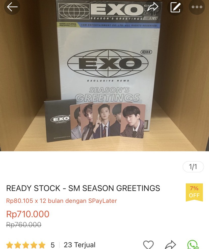 seoulsisterID's tweet photo. Season greetings exo 
Sisa satu aja 🥰

https://t.co/ehUbCHRyLl https://t.co/nAtXSWqF6m