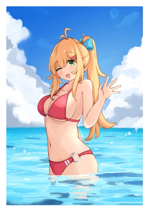 水着マキちゃん
#ツルマキマキ 