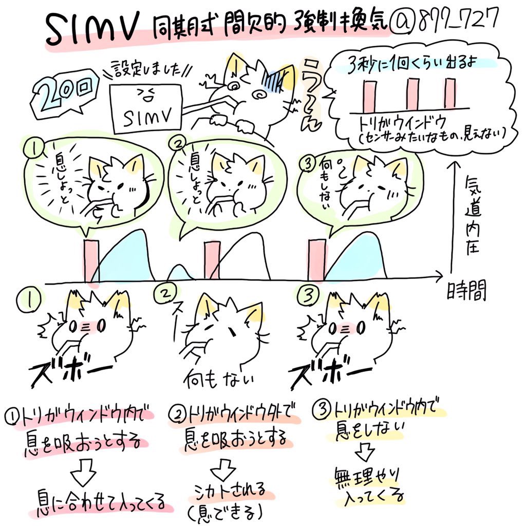 僕「受け持ち緊張するよね〜!でも予め人工呼吸器の勉強してきて偉いねぇ!」
新人さん「後で教えてほしいです!何したらいいかわからなくて、同期からいい資料もらったんですよ」
僕「んへぇ✨そんないいものが!見たい!」
新「これなんですけど」

こ れ は 僕 が 書 い た や つ 