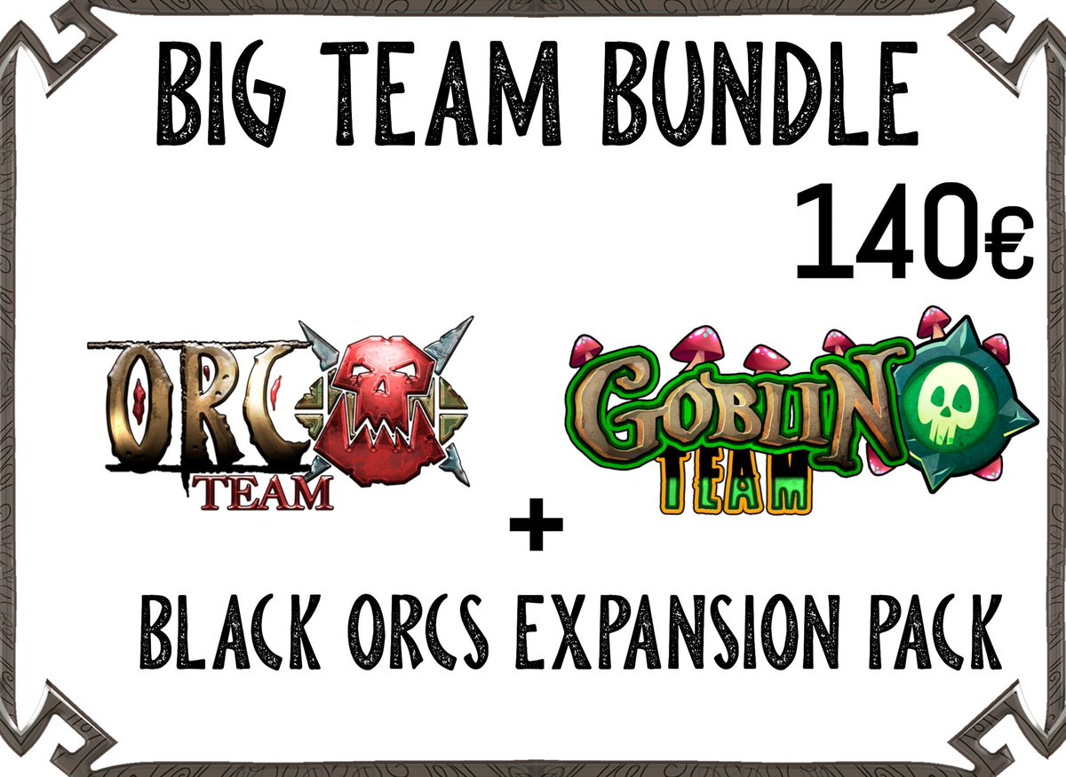 We made a big update yesterday, so now you can get every option without duplicates!!! And remember, early bird offer ends today, don't be late!!! #bloodbowl #Kickstarter #orcs #goblins