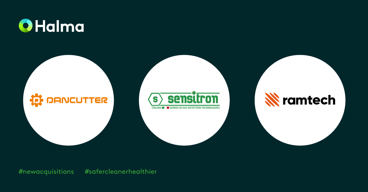 Halmaplc's tweet photo. Welcoming three new companies - @RamtechGlobal, @Dancutteras and Sensitron - to the Halma family. Read how together we will grow a safer, cleaner, healthier future for everyone, every day: https://t.co/b6tYUQwifC https://t.co/j7Pu77mcX0