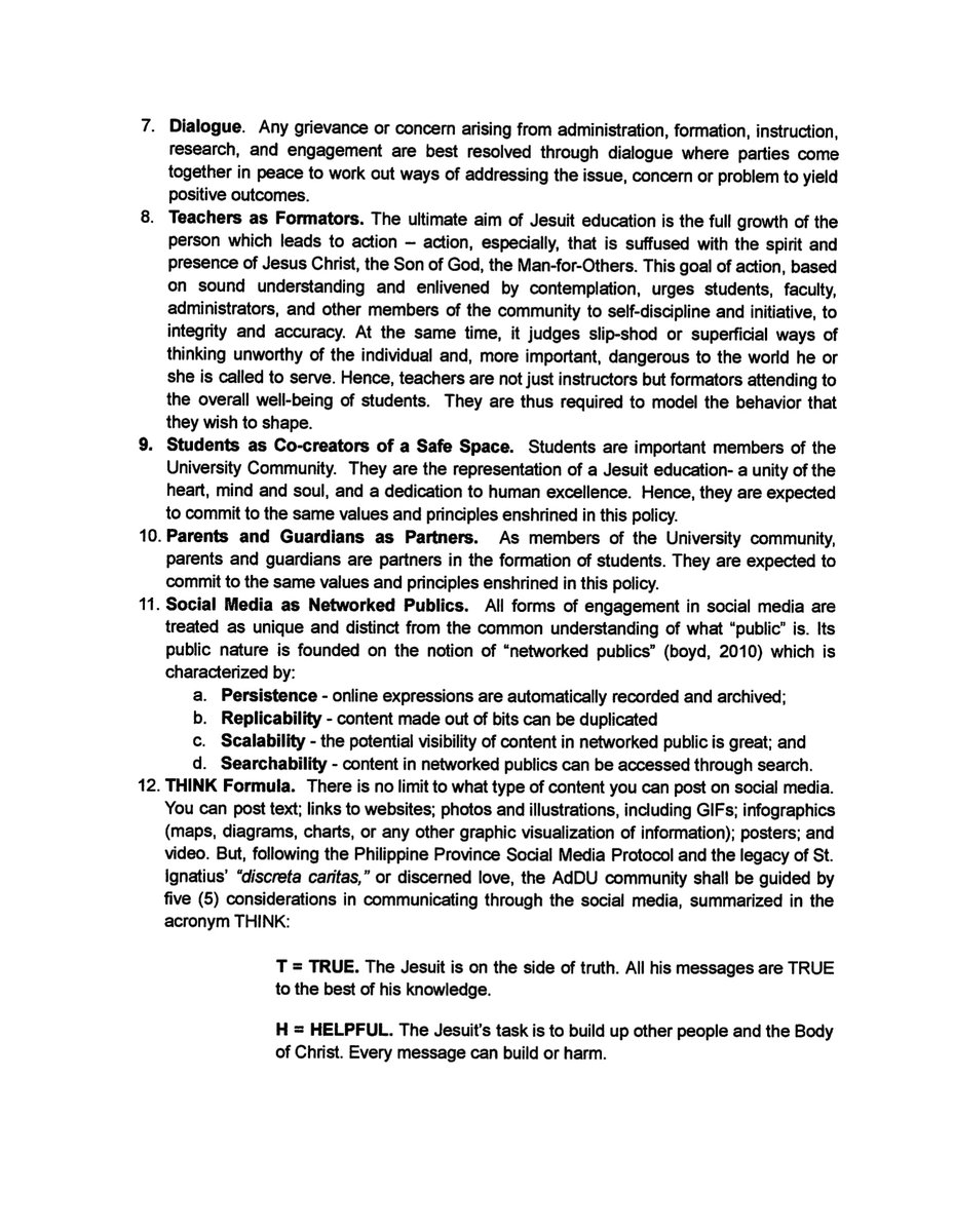 ADDU_Official's tweet photo. READ | Ateneo de Davao University 2021 Social Media Policy

Read here: https://t.co/iXXJZih4zc
Download the file: https://t.co/91bxDwcSuJ https://t.co/OiLDAqhRXq