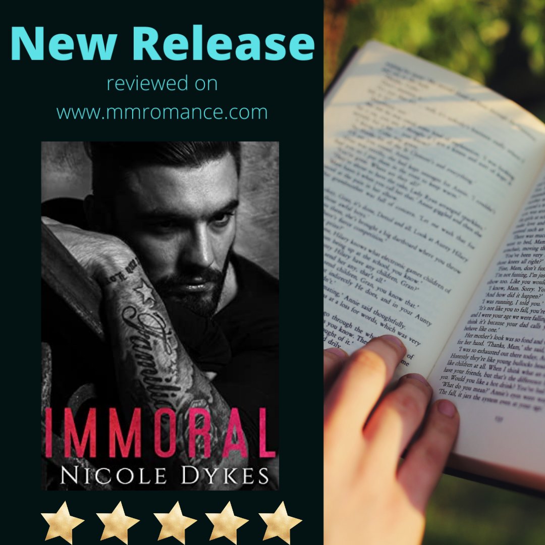 Happy Release day to @nicoledykes87 Check out my #bookreview of her #mmromance debut Immoral mmromancereviewed.com/2021/08/immora… #5stars #friendstolovers #secondchanceromance #mmsportsromance #mmrockstarromance