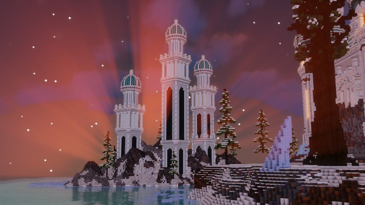 ❄️Fantasy Ice Castle on Frozen Sea🏰
Fantasy Ice Castle built by <a href="/Highlens2/">Highlens</a> and I (<a href="/shroooomies/">Shroooomies</a>). Hope you like it :)

Follow us for more amazing builds!

Planet Minecraft Page: planetminecraft.com/project/fantas…
My Discord: Shroooomies#4453

#Minecraft #Minecraftbuilds #minecraft建築コミュ