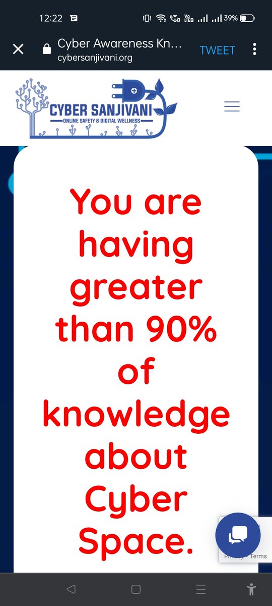 #Certification 
#cybersanjivani 
Organized by Surat city
You can also take part and check your cyber security knowledge my knowledge is greater than 90% .