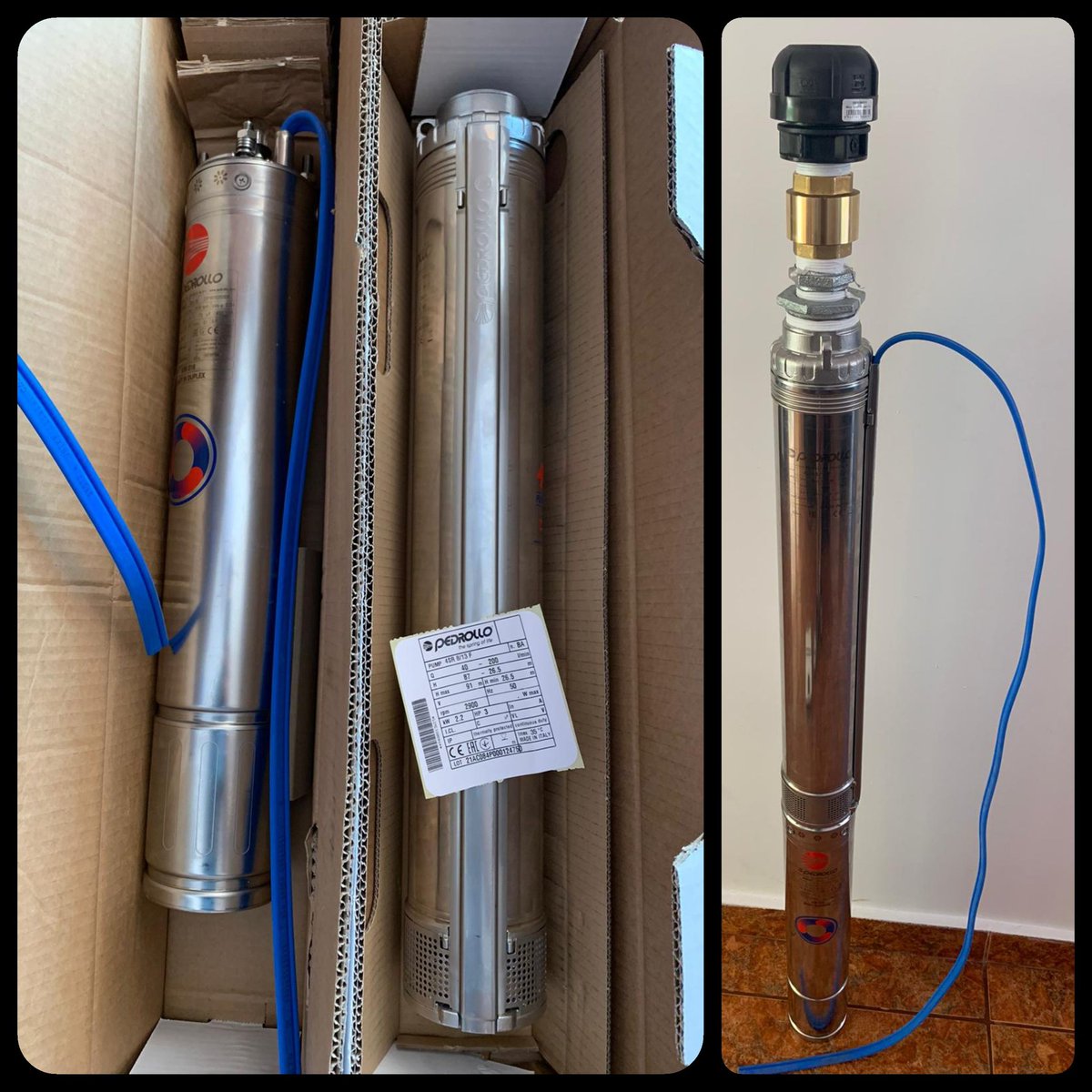 submersibile's tweet photo. Pedrollo 4SRm 8/13-F BEFORE-AFTER🔧💧📖☕
#pompesubmersibile #pompedeapa #pompePEDROLLO #echipareforaj https://t.co/H6o2ctra8F