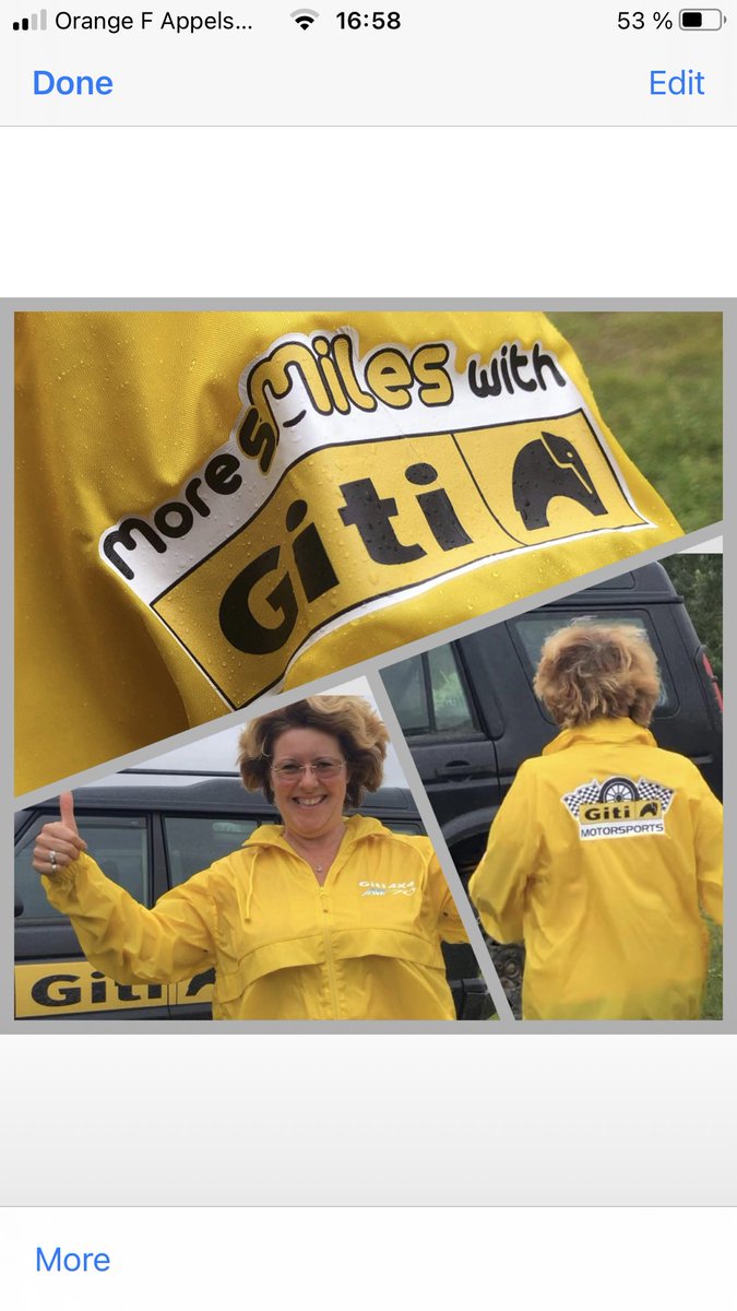 Big bright yellow shout out to our sponsors and principal partner @gititiresglobal today! You get more sMiles with Giti Tires and you can see Helen certainly does! Priscilla is sporting her new AT70 rally tyres and is raring to go. 

@gititire_france @gititire_france