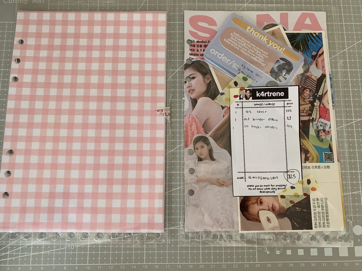 minsanacart's tweet photo. ᥫ᭡ #k4rtproofs [ @k4rtrene ] — my sana binder cover / fillers / dividers arrived at my mm consol thank you so much for these its very pretty 🤍🤍 https://t.co/HruIAVgrp5