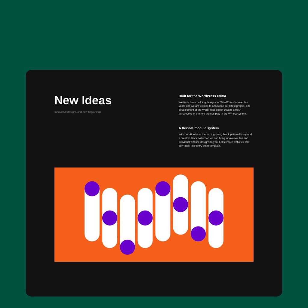 AinoBlocks's tweet image. A collection of Feature block patterns included in the latest Aino theme update available on WordPress.org You can drag‘n‘drop the patterns onto any page, change colors, add you images &amp;amp; content.
#WordPress #blocktheme #blockpatterns #FSE #fullsiteediting #Gutenberg
