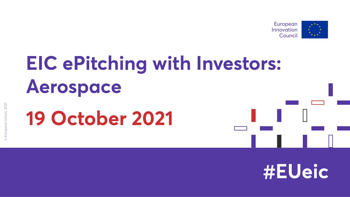 Shoot for the stars! 🚀💫 #EUeic funded #SMEs will have the chance to present their aerospace #innovations during the EIC Investor Day with top investors including @esa! 🛰️ Apply by 3 September 👉 bit.ly/3s5wdsw