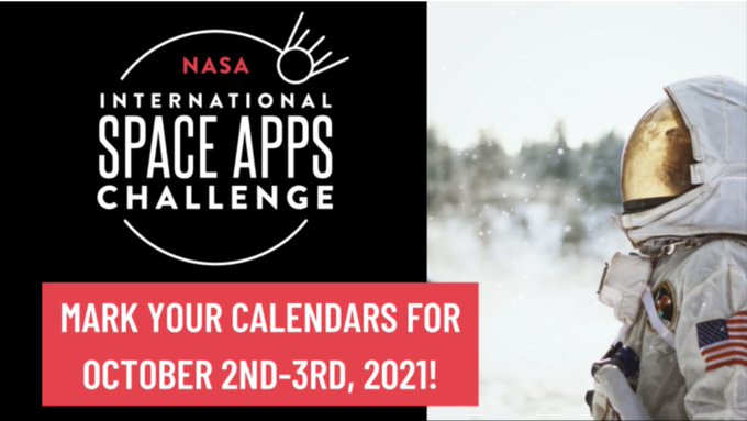 Hello UK Space Cadets, registration for 🚀NASA #SpaceApps Challenge 🚀 is now open here ➡️ 2021.spaceappschallenge.org/locations/lond…

Now on it's 🔟th year!
See you on 📆 Oct 2-3 (Sat/Sun)

RSVP &amp; join a team.  Will you be the one to take your team from average to awesome⁉️ #spaceappslondon #space