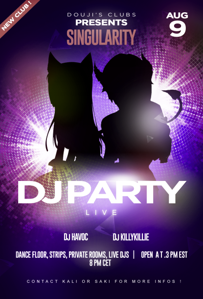 Genesis3dx's tweet photo. New Club: Singularity DJ Party - Community Calendar - Genesis3DX https://t.co/zWSE3NoSgl https://t.co/JLii8ee0O1
