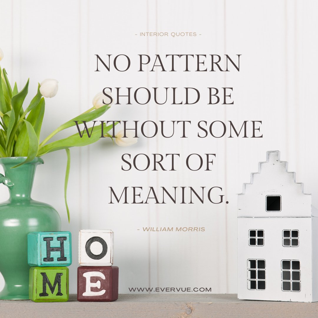 myqaio_hk's tweet photo. “No pattern should be without some sort of meaning.” – William Morris

#mondaymotivation #mondayquotes #interiordesignquotes https://t.co/mhXwcnAd4G