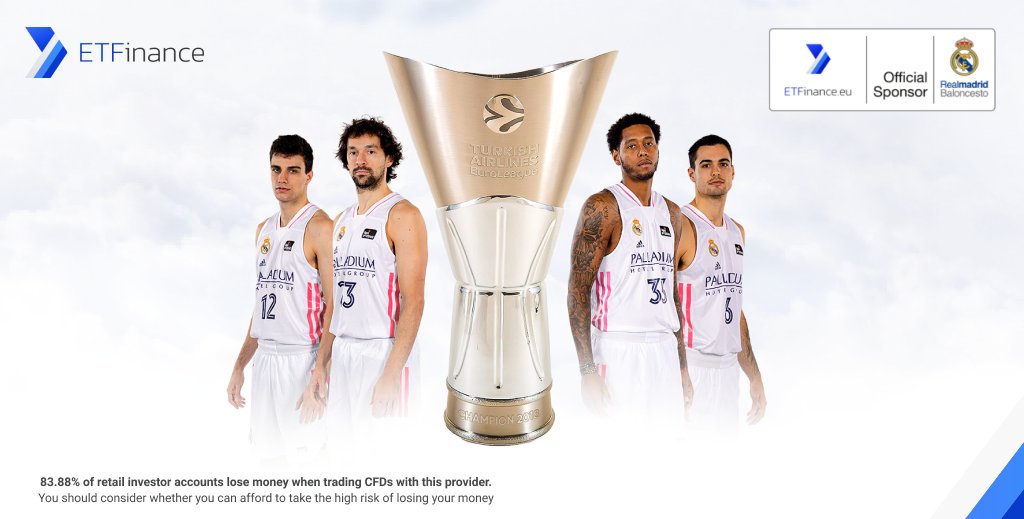 ETFinance_eu's tweet photo. Join ETFinance to support the champion team - 🏆 @RMBaloncesto and trade with an award-winning platform! https://t.co/iuOrJXyZNJ

 #ETFinance is an official sponsor of Real Madrid basketball club.

83.88% of retail investor accounts lose money when trading with this provider. https://t.co/CVIzpqL1EP