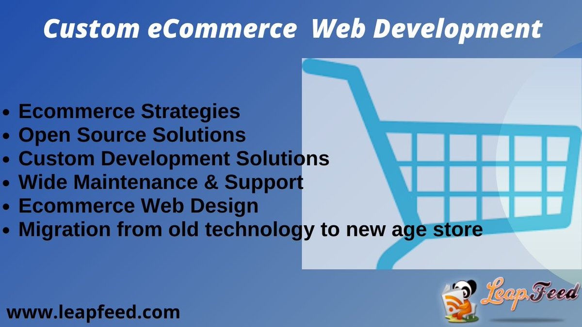 leap_feed's tweet image. Custom eCommerce Web Development
Offering integration, migration and results driven ecommerce solutions.
bit.ly/3dl5B0n
#OpenSourceSolutions #CustomDevelopmentSolutions #EcommerceWebDesign #Migration #ecommerce #ecommerceUSA #ecommerceUK #ecommerceAustralia