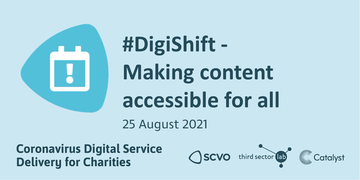We're all responsible for making our content more accessible - join Sarah Winters, founder of @ContentDesignLN &amp; creator of the #ContentDesign book, at our next #DigiShift on 25 August for useful insights from the Readability Guidelines project &amp; more buff.ly/3iHWtVs