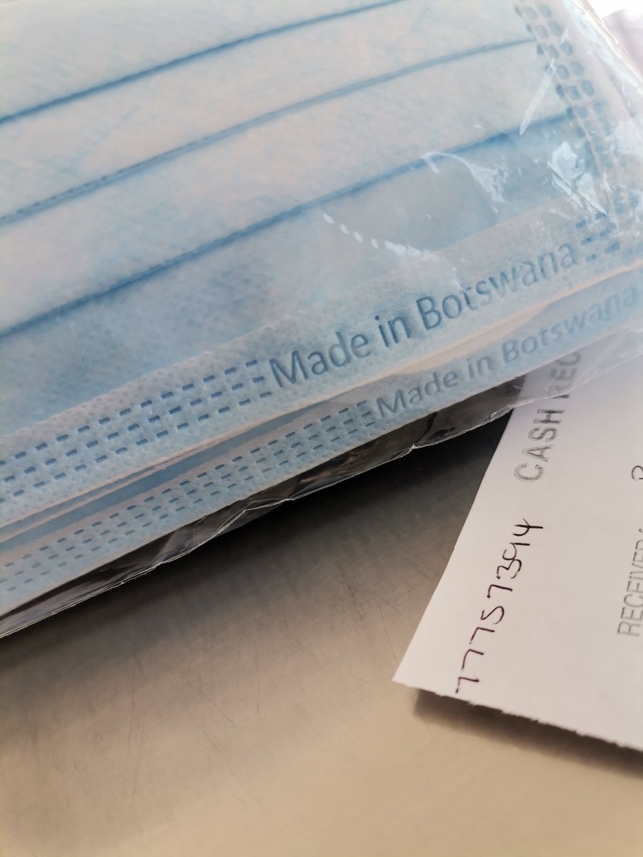 Tell your friends to tell their friends, we have Batswana who manufacture masks 🥳🥳🥳