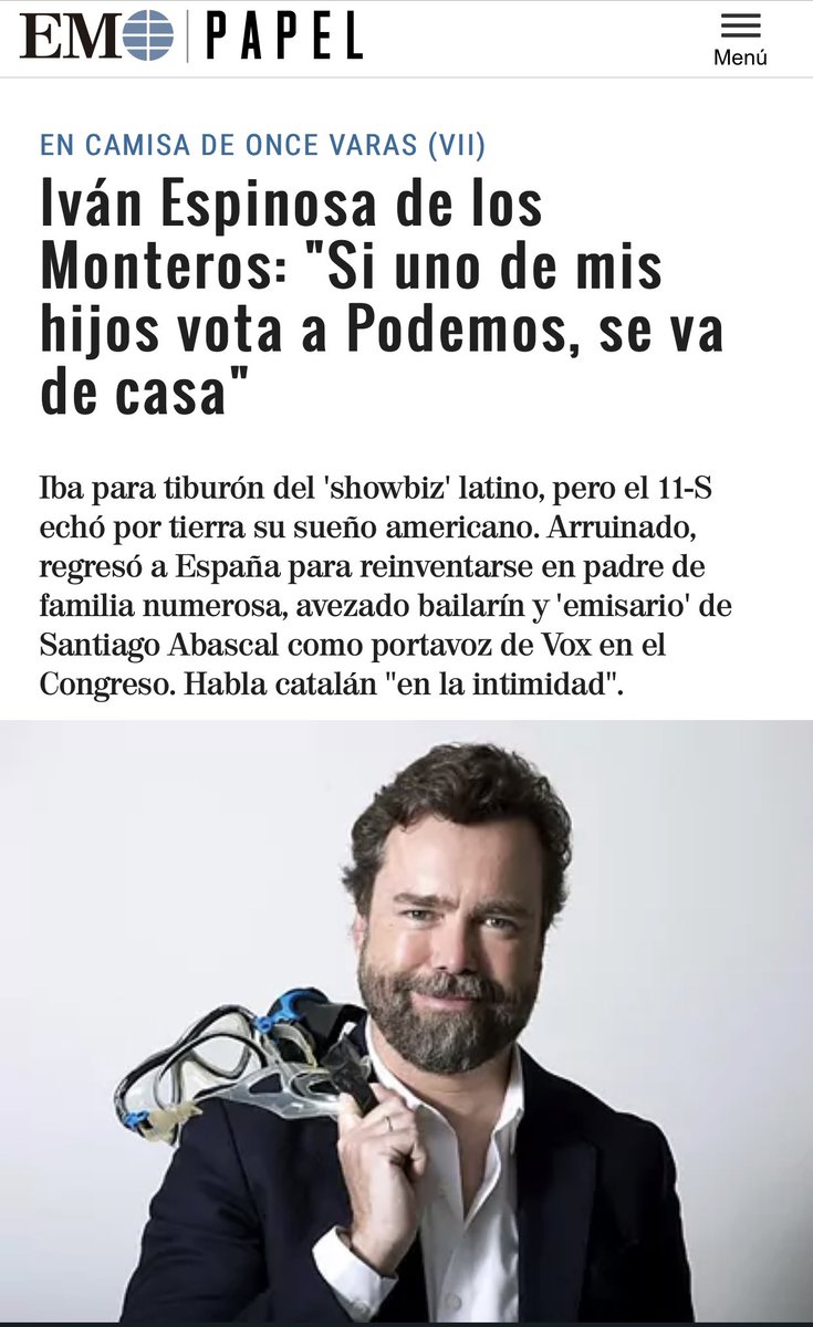 protestona1's tweet photo. Si Iván Espinosa dejaría tirado en la calle a su propio hijo por no votar lo que él le ordena, imaginad lo que os haría a vosotros si alguna vez pudiese… 😏😏😏 https://t.co/Hujkl4YQCr